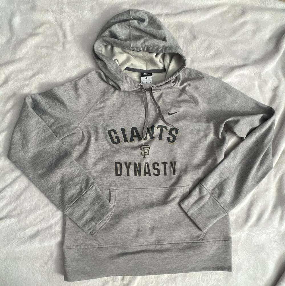 Nike Therma-Fit San Francisco Giants Dynasty Pullover Hoodie Gray YOUTH Medium